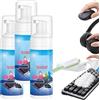 Giurui Detergente in schiuma per tastiera e mouse, tastiera ed elettronica, kit di pulizia con spazzola e panno, formula ad asciugatura rapida che residua, per tastiere, mouse da gioco, touchpad per laptop