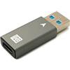 System-S Adattatore USB 3.1 tipo C femmina a 3.0 tipo A cavo maschio in grigio