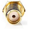 NEDIS Connettore SMA | dritto | femmina | placcato oro | 50 Ohm | arricciatura | diametro ingresso cavo: 2,55 mm | metallo | oro | 2 pezzi | scatola