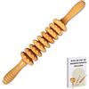 Ph Pro Heat Rullo Massaggio Legnooterapia Corpo Rilassante - Rullo Legno Massaggio Muscolare Cellulite - Rullo Massaggiatore Anticellulite Riduttore - Massaggio Mesoterapia Corpo Drenaggio Linfatico.