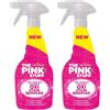 EDE Group The Miracle Laundry Oxi Smacchiatore da 500 ml ogni confezione da 2 - Pink Stuff Smacchiatore per vestiti bianchi e colorati o tessuti con fragranza fresca pulita