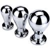 FJUJMLAN Plug anale in acciaio inossidabile plug anale extra large plug anale in metallo con base per gioielli anale dilatatore ano massaggiatore prostatico masturbazione del punto G giocattolo sessuale(L)