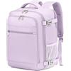 KLOSTAIN Zaino Ryanair 40x30x20 Bagaglio a Mano Cabina Aereo Under Seat Approvato per EasyJet Wizz Air Eurowings Zaino da Viaggio 24L Porta Computer 15,6 Pollici,Viola Chiara