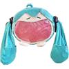 Zhongkaihua Zaino peluche Miku Anime, carino e spazioso, 46x32 cm, zaino per cosplay di Miku, borsa portafoglio per collezionisti di badge, uso quotidiano, regalo di compleanno, decorazione, 46x32cm