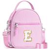 YOOLIFE Borsa regalo per bambine da 3 4 5 6 7 8 9 10 11 12 anni - Borsa a tracolla per bambini con lettere, regalo di compleanno per adolescenti, sorelle, nipote, Colore: rosa., E