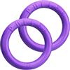 Collar Puller Micro Giocattolo interattivo Composto da 2 Anelli per Cane, Viola