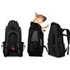 WLDOCA Confortevole Borsa Per Cani Zaino Per Cani E Gatti Per Outdoor Escursione Pieghevole Per Viaggio In Treno Trasportino Per Animali Domestici,Black
