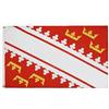 AZ FLAG - Bandiera Alsazia - 90 x 60 cm - Bandiera alsaziana - Provincia dell'Alsazia 100% poliestere con occhielli metallici incorporati - Padiglione 50 g