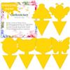 Blooven 60 PCS Moscerini Piante Interno Adesivi Gialli, Contro Moscerini, Afidi, Tripidi e Mosche Bianche, Parassiti