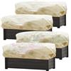 alouweekuky Telo Piante Inverno 150 x 45 x 40 cm 80g/㎡ Telo Copri Piante Antigelo, Letto Elevato con Corda Regolabile Protezione Invernale Piante, Proteggono i Fiori nei vasi da Balcone, 4 Pezzi