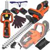 Generico Tagliasiepi a Batteria 21V 2x2000 mAh, Motore Brushless, Lama 480 mm, 2 Batterie Incluse, Taglio 45°, 0-3500 giri/min, Leggere 2,1 kg per Giardino e Siepi