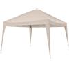 FP-TECH GAZEBO PIEGHEVOLE GIARDINO 3X3 AUTOMATICO RICHIUDIBILE FISARMONICA STAND FIERA VERDE, BIANCO O BLU (Gazebo Beige)