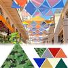 AMXFS Tenda parasole triangolare con occhielli con effetto ombreggiante al 95%, in tessuto Oxford, 180 g/㎡, 2 m x 2 m x 1 m, impermeabile, protezione dai raggi UV, per campeggio, balcone, piscina