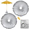 VEEKAY 2PCS Base per Ombrellone può Contenere 100 kg di Acqua,90cm,Base Ombrellone da Giardino,Adatto per Ombrelloni, Spiagge, Terrazzi