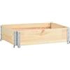 Geosism & Nature Sponda, collare, paretale per pallet 60x80 cm in legno usata
