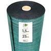 Jardiprotec Tela per pacciamatura tessuta, 130 g/m², rotolo, geotessile anticattive erbe, ad alta resistenza, colore verde, per giardino, vialetti, colture (1,50 x 25 m)