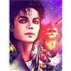 ZQMHCY Diamond Painting Kit 5D Celebrità Michael Jackson Quadri con Perline Adulti Diamond Painting Kit 5D Full Bambini Diamond Painting Grandi Dimensioni Decorazione da Parete 30x40cm