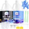 Ghguole Resina Epossidica,8.5 L Resina Epossidica Trasparente Principianti,1:1 Rapporto Colla ResinaEpoxy con Indurente,DIY Creazione Fare,Legno,Decorazioni,Creazioni,Artigianato