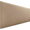 DHOME Testiera Imbottita Liscia in Similpelle Altezza 70CM Spessore 4cm e 8cm per Parete Acustica Testate Letto Pannello Fonoassorbente Camera da Letto (Similpelle Marrone Chiaro, 160cm, Spessore 4cm)