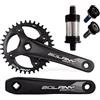 QHYRZE Mountain Bike Guarnitura Quadrata 34T 36T Singolo Ingranaggio 170mm MTB Set 7-12 velocità(34T)