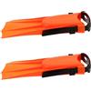 SHINEOFI Pinne da Sub Corte Resistenti per Nuoto e Immersioni Unisex Multiuso per Allenamento e Sport Acquatici Colore Arancione