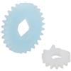 Marchfunny Compatibile con Abu Garcia Per 3 Lf Gen 4 5 Zenon B3p3 B4p4 B5p5 Reel Twist Albero E Trasmissione Principale Set Di Parti di Riparazione In Plastica Bianca 19,4 mm (5a generazione)