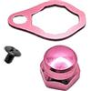 Marchfunny Ricambio mandrino bilanciere maniglia vite per Daiwa per Abu Garcia Baitcasting mulinelli alluminio piastra di pressione kit di bloccaggio mano sinistra stile oro colore (rosa)