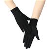 LOPJGGYF 1 paio di guanti da equitazione in cotone con touch screen, cinque dita, protezione solare estiva, esterno in tinta unita, donna per sport all'aperto(Beige)