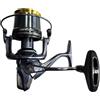 Generico Akami ZENTHOS Mulinello Surfcasting con Oscillazione Lenta SOS - 8 Cuscinetti Japan - Microfreno 18 kg - Bobine 8000 e 10000 (GREY)