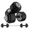 MNUvxzaewf Set di manubri, set pesi, attrezzatura for il fitness domestico, sollevamento, un paio regolabili, peso regolabile(15kg(7.5kg*2))