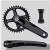 QHYRZE Guarnitura MTB Bike Hollow Integrata Set Pedivella 170/175mm 32T/34T/36T/38T Guarnitura Singola Corona 9-12 velocità(170mm,38T)