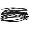 Generic XILILHC 3,8 Mm Silicone Hookguide Soft Hook Tubi Tubi di Plastica Materiali for La Costruzione di Mosche(Black)