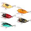 Generic Esca da pesca - Esche da pesca gatto galleggianti a forma di cicada 5 pezzi | Esche artificiali realistiche con scatola portaoggetti Attrezzatura leggera per la pesca per i pescatori principianti