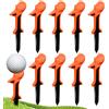 Generic Tee da golf | Supporto alto di otto centesimi | Dieci pezzi Dieci Gradi Testa Obliqua Design Tee per palline da golf,Per Meno Resistenza scivolamento Drive Dritte Lunghe