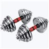 MNUvxzaewf Set di manubri, set pesi, elettrolitici, attrezzature for la casa, bilanciere regolabile, smontaggio, una coppia(15kg(7.5kg*2))