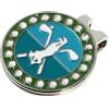 SHINEOFI Marcatore di Palline da Golf Magnetico con Clip per Cappello, Lega di Zinco Resistente e Facile da Usare, Accessorio per Terreno da Golf Verde