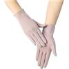 LOPJGGYF 1 paio di guanti da equitazione antiscivolo in cotone con cinque dita, esterno, protezione solare estiva, tinta unita, guida donna per sport all'aperto(Beige)