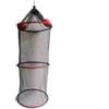 Lastdaytime Gabbia per pesci pieghevole con boa per stoccaggio galleggiante, robusta rete in nylon a rete impedisce l'affondamento, porta esche portatile per pesca all'aperto, design di montaggio rapido, colore