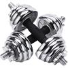 MNUvxzaewf Set di manubri, set pesi, con piastra, bilancieri, in ferro, attrezzatura for il fitness da uomo, un paio regolabili(15kg(7.5kg*2))