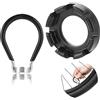 Nokwocy 2 Tiraraggi Bici Universale, Bicicletta Tiraraggi, Bicicletta Tiraraggi Bicicletta Chiave Tiraraggi 6 in 1 Tira Raggi Regolazione dei Cerchioni 10-15G per Raggi per Bicicletta(Nero)