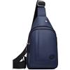 DASJKDI Borsa a tracolla da uomo in materiale impermeabile, regolabile, borsa a portatile casual per escursioni(Blue)