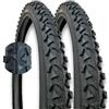 Generico KIT 2 COPERTONI BICI 24 X 1.90 47 507 MTB