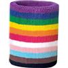 alloneslife Braccialetti sportivi con motivo arcobaleno, accessori da palestra elastici traspiranti per corsa, basket e allenamento fitness