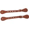 Yosoo Health Gear Cinturini per Speroni Cinturini per Speroni Regolabili in Pelle Sintetica con Decoro in Strass Stile 22 Cm per Stivali da Equitazione Allenamento e Competizione Equestre (Brown)