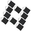 Generic Anelli Triangolari e Tessuto Salto in Metallo Set da 10 per Trampolino con Fibbia Resistente, Struttura Robusta, per Reti Elastiche da Esterno