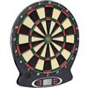 Runheo Bersaglio elettrico in polipropilene nero con 18 giochi e display LCD, 37,5 x 43 cm, 6 freccette, punte di ricambio, ideale per casa, feste, ufficio e divertimento nel tempo libero