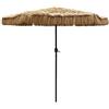 Generic CMBSSTFC Ombrellone da Esterno, Ombrellone da Spiaggia in Stile Grande da 2,7 m/8,9 Piedi con Manovella, Ombrellone da Giardino con Tetto di Paglia di Protezione, per Piscina all'aperto Patio