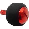 Lastdaytime Manopola per mulinello da pesca, in lega di alluminio CNC, EVA, sfera sferica per Daiwa, 27 x 4 mm, braccio oscillante, pezzo di ricambio marrone (rosso)