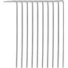 DJSKLDF Picchetti da Tenda Galvanized Steel Tent Pegs 7 Shaped Ground Stakes Anchors for Garden Awning Beach Snow Tarpaulin Tie Down Camping Accessories(10pcs)