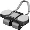 Baoblaze Ruota Allenamento Addominali Dotata di Roller Ruote Supporto Comfort Schiuma Base Stabile E Gomma Antiscivolo Compatta per Esercizi Core Addominali Adatta per Palestra, Nero, Nero